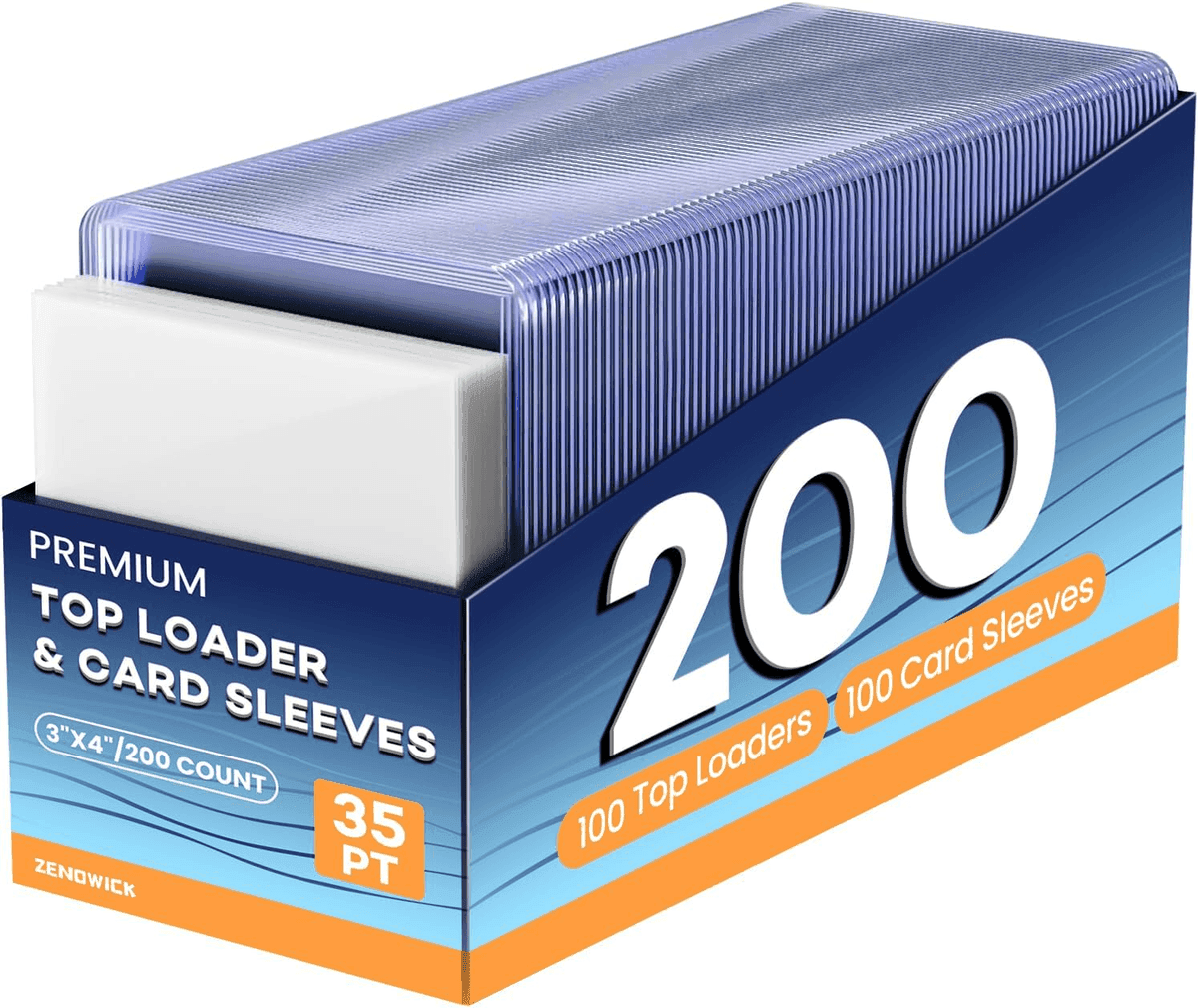 ZENOWICK 200-Count Trading Card Protector Set for $11.99