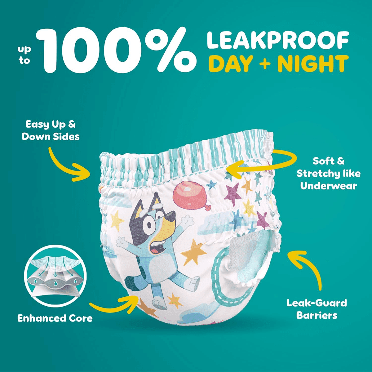 Pampers Easy Ups Size 6 Training Pants, 104 Count for $39.36 image 3