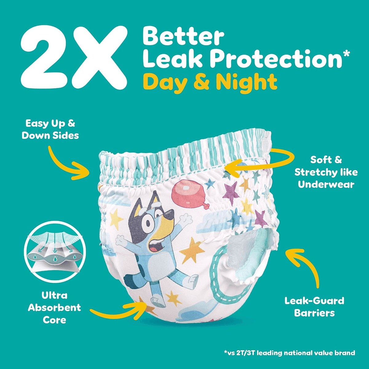 Pampers Easy Ups Size 6 Training Pants, 104 Count for $39.36 image 2