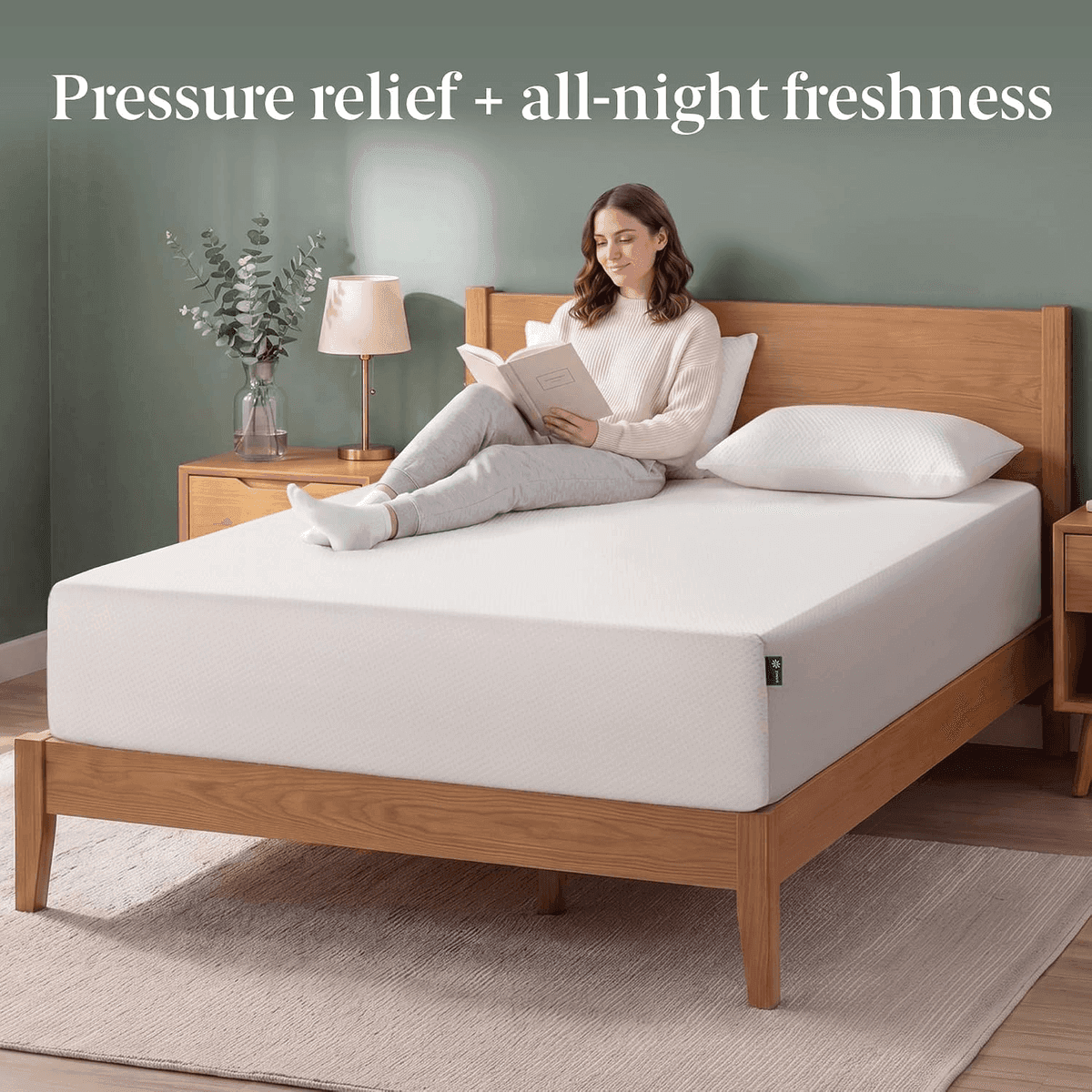 Zinus 12-inch Full Green Tea Memory Foam Mattress for $199 image 3