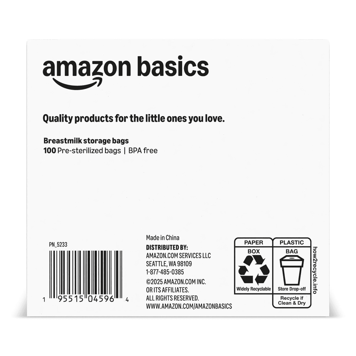 Amazon Basics Breastmilk Storage Bags, 100 Count for $9.78 image 5