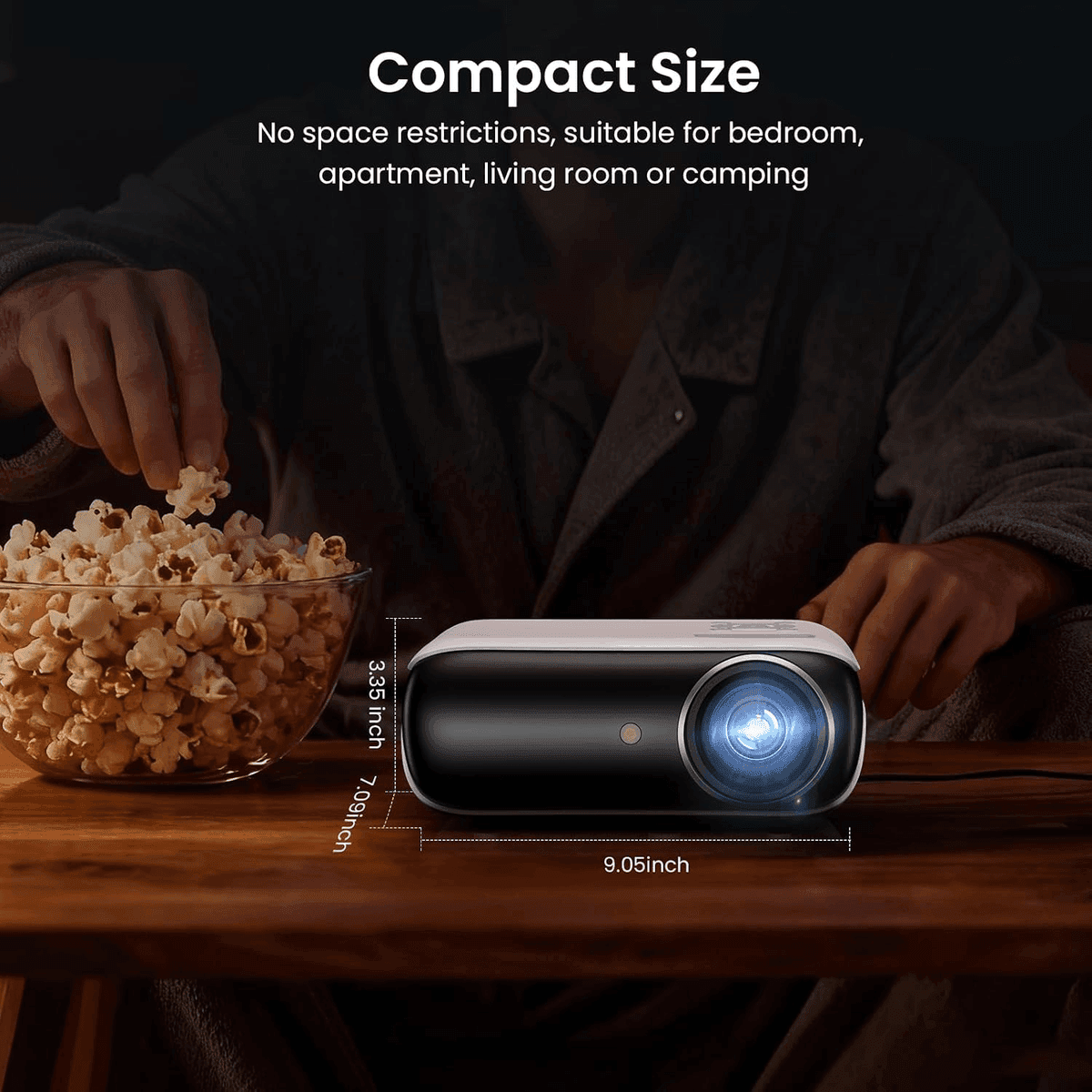 HAPPRUN H1 Native 1080P Projector - Standard for $84.92 image 3