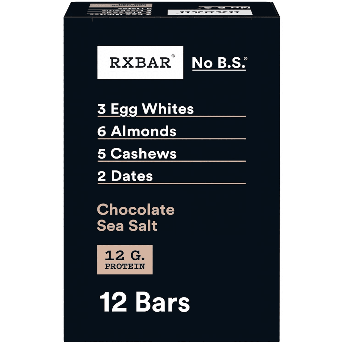 RXBAR Chocolate Sea Salt Protein Bars, 12 Count for $19.93
