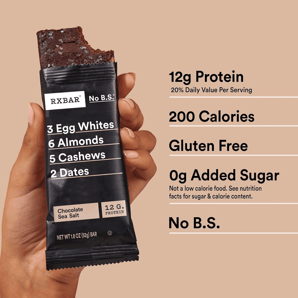 RXBAR Chocolate Sea Salt Protein Bars, 12 Count for $19.93 image 3
