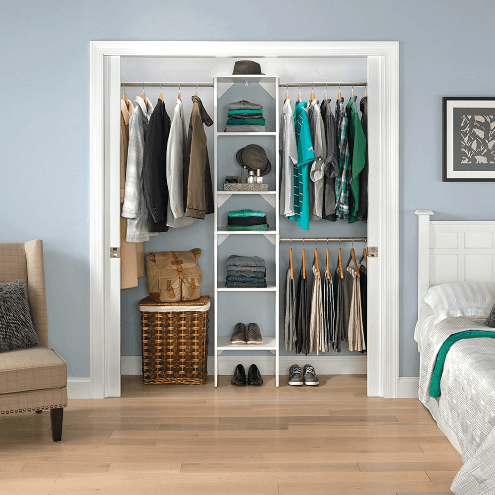 ClosetMaid BrightWood 4-ft to 6-ft White Wood Closet System image 2