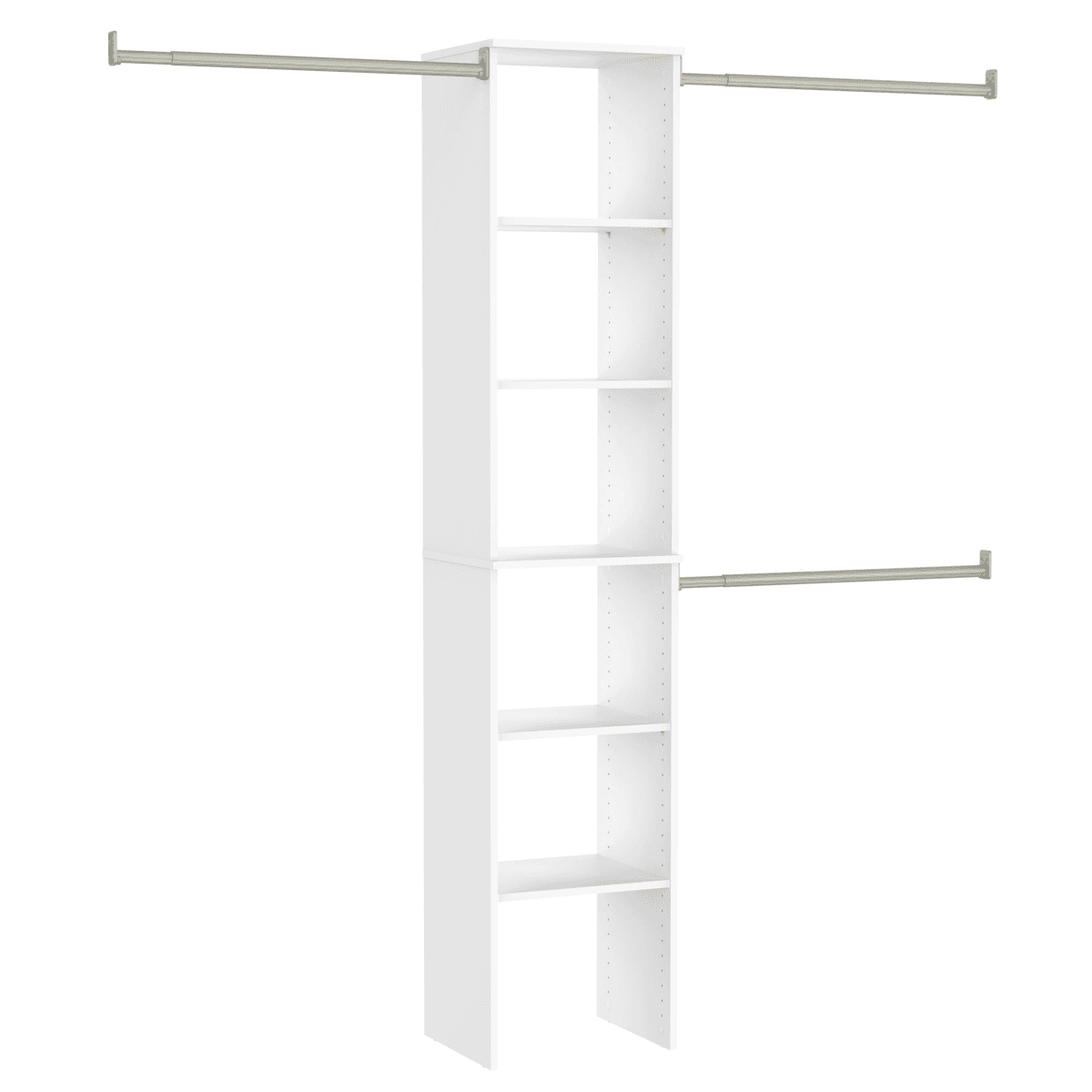 ClosetMaid BrightWood 4-ft to 6-ft White Wood Closet System image 3