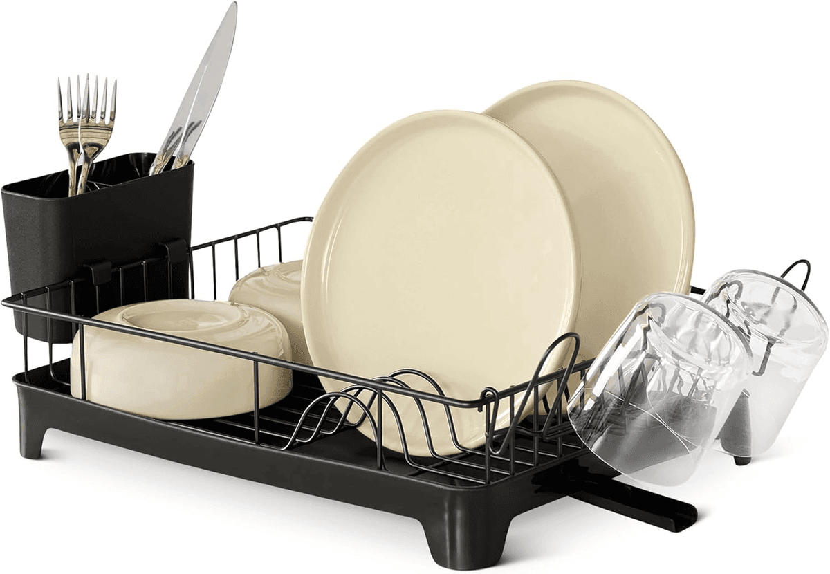 Amazon Basics Stainless Steel Dish Drying Rack for $16.17