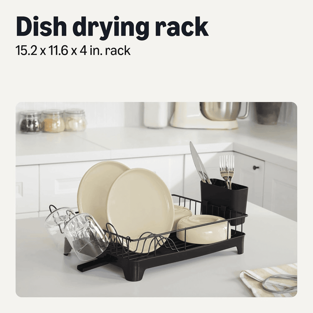 Amazon Basics Stainless Steel Dish Drying Rack for $16.17 image 2