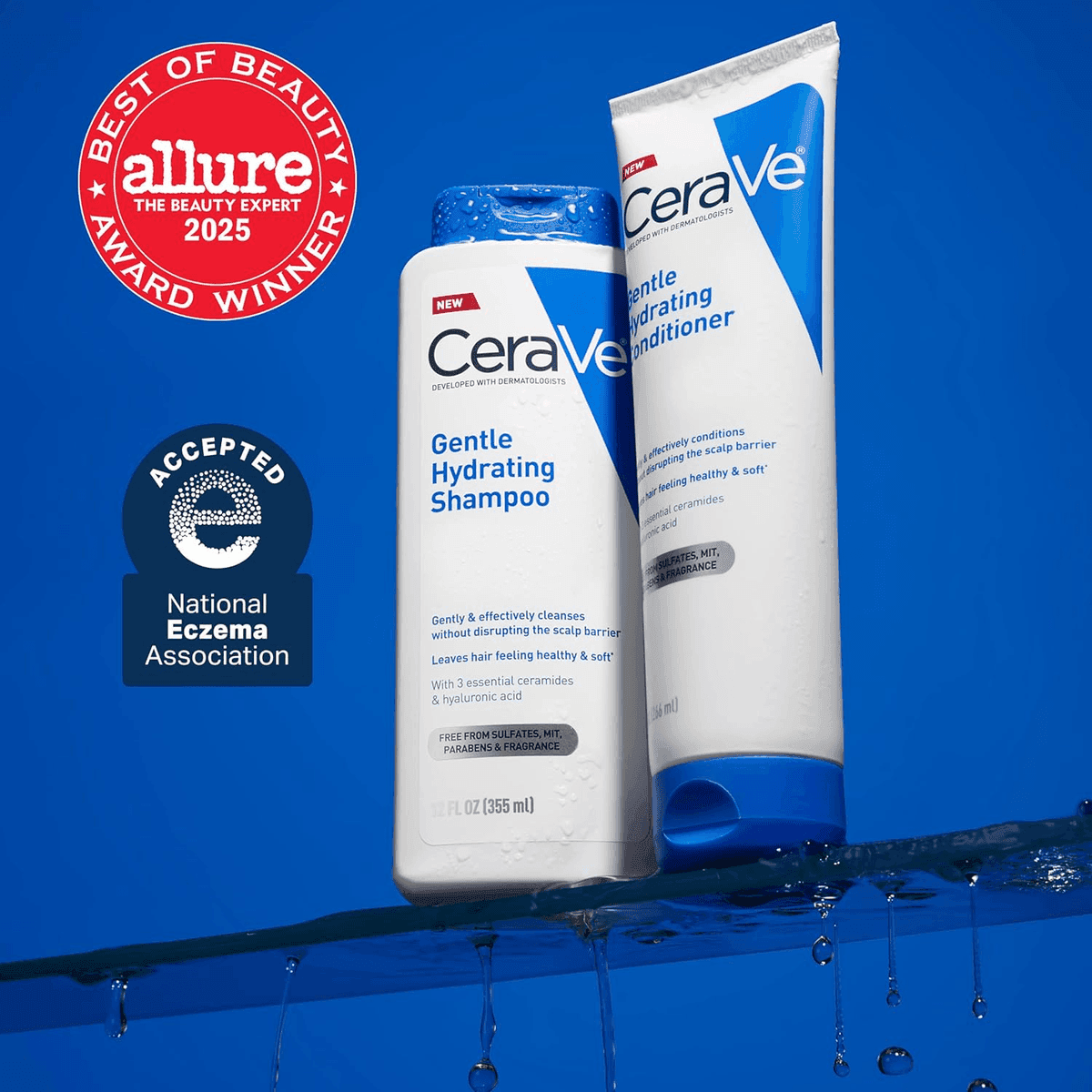 CeraVe Gentle Hydrating Shampoo, 12 oz image 2