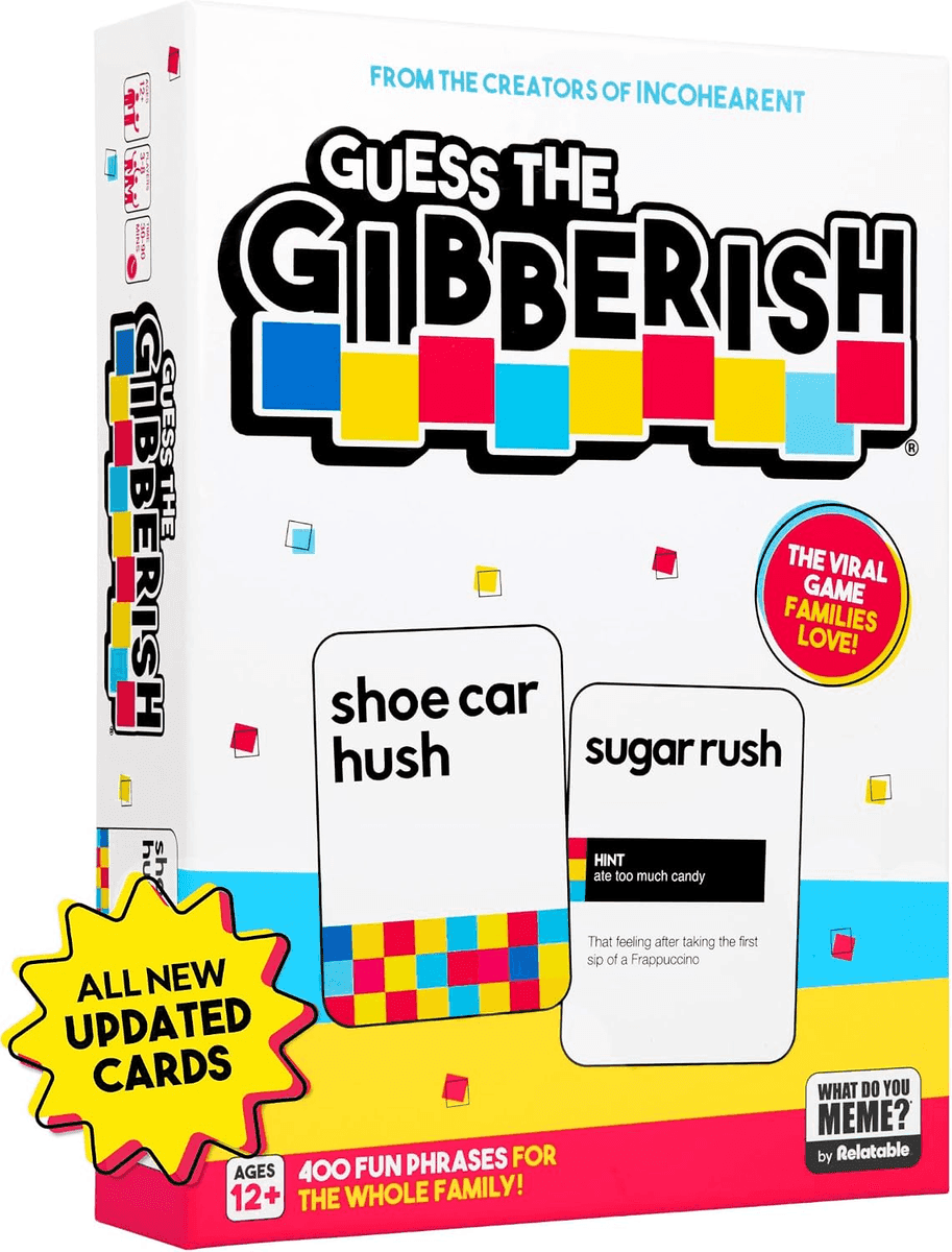 Relatable Guess The Gibberish Family Card Game