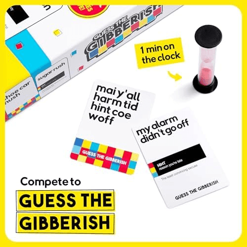 Relatable Guess The Gibberish Family Card Game image 3