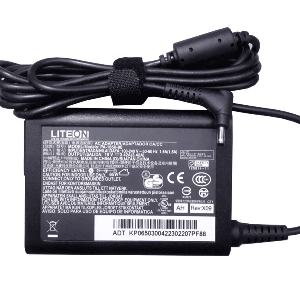 Acer 65W Power Adapter with Power Cord - Certified Refurbished image 3