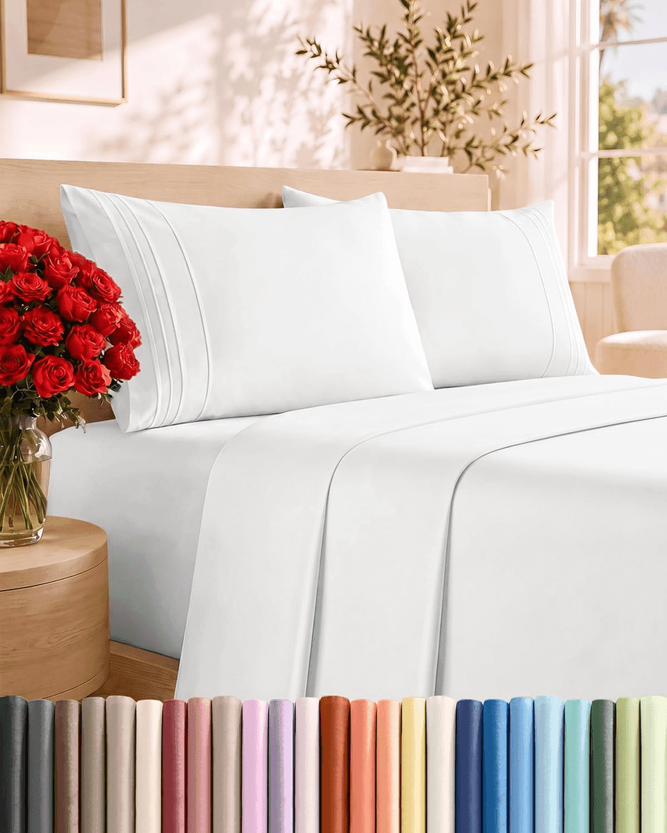 CGK Unlimited King 4-Piece Sheet Set - White