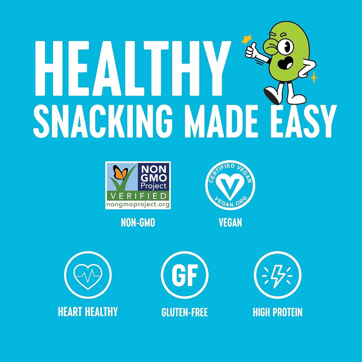 The Only Bean Roasted Edamame Snack Variety Pack, 45 Count image 5