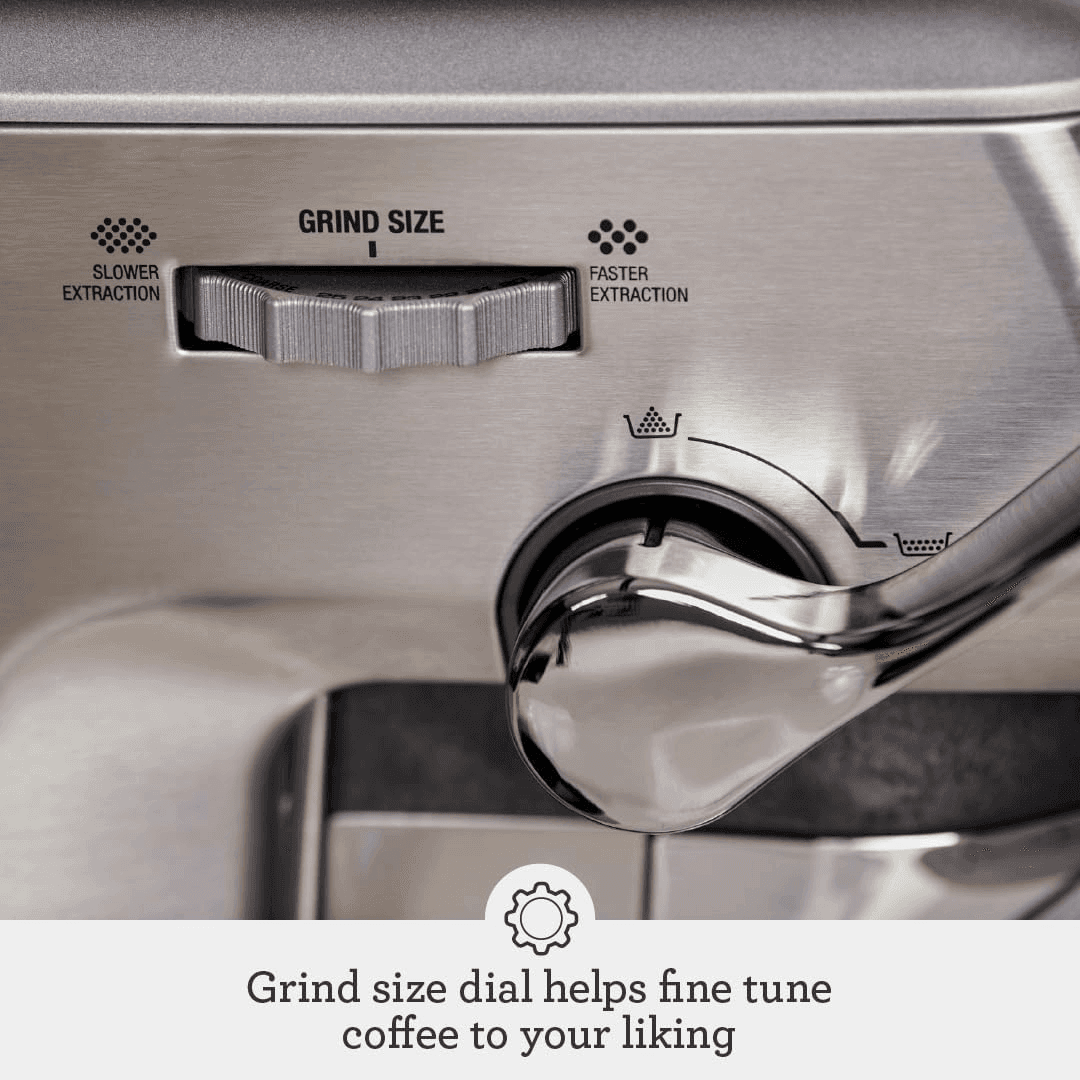 Breville Barista Express Impress Espresso Machine BES876BSS image 5