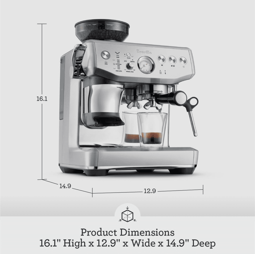 Breville Barista Express Impress Espresso Machine BES876BSS image 3