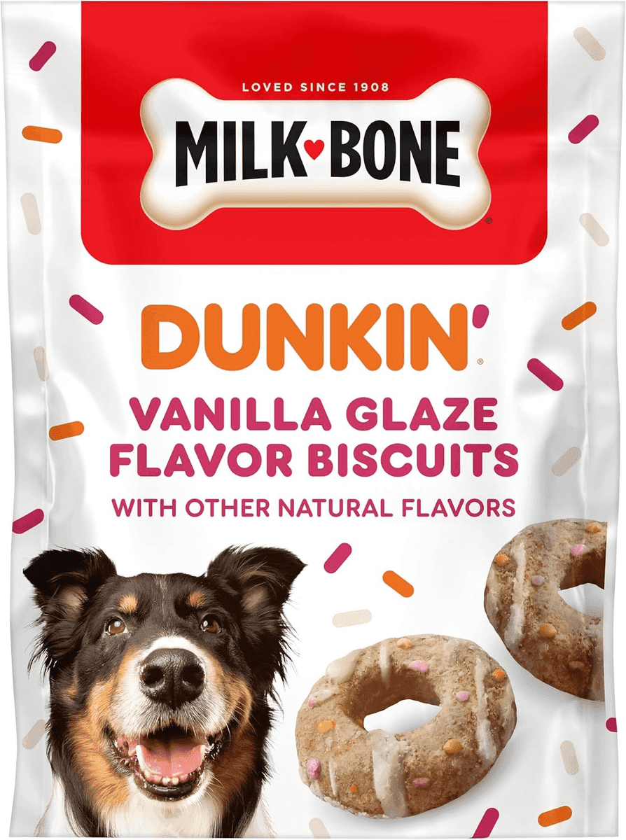 Milk-Bone Dunkin' Vanilla Glaze Dog Biscuits, 8 oz for $3.97
