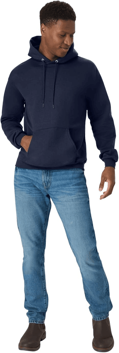 Hanes EcoSmart Fleece Hoodie, Navy 3X-Large, for $8 image 4