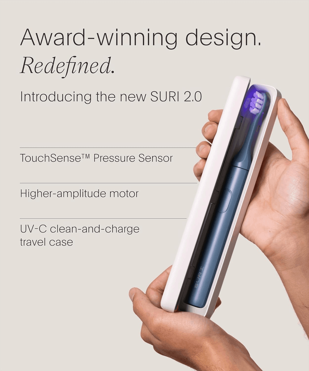 SURI Pro Sonic Electric Toothbrush with UV Travel Case for $114.74 image 2
