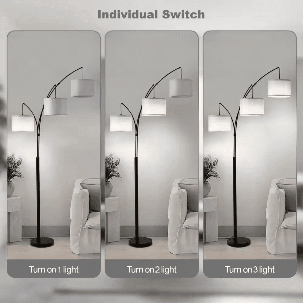 Netin 80-Inch 3-Light Arc Floor Lamp for $71.99 image 4