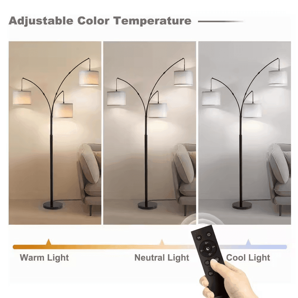 Netin 80-Inch 3-Light Arc Floor Lamp for $71.99 image 5