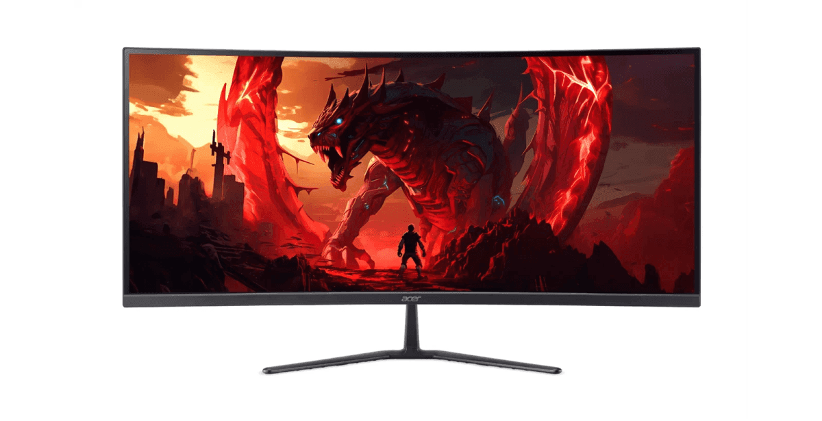 Acer Nitro ED340CUR X 34-Inch 200Hz Curved Monitor (Certified Refurbished) for $180.49