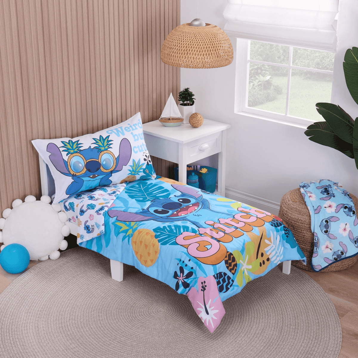 Disney Stitch 3-Piece Toddler Bedding Set for $33.97