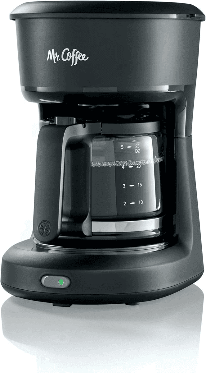 Mr. Coffee 5-Cup Mini Brew Coffee Maker for $26.99
