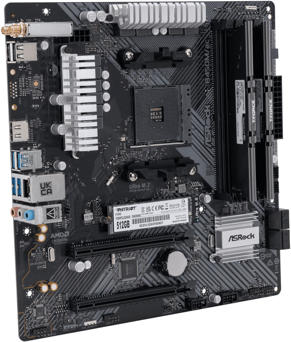 ABS PC DIY Starter Kit: B450M WiFi, 16GB DDR4, 512GB NVMe image 2
