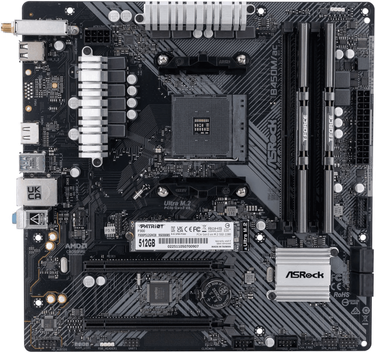 ABS PC DIY Starter Kit: B450M WiFi, 16GB DDR4, 512GB NVMe