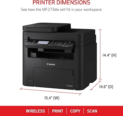 Canon imageCLASS MF273dw Wireless Monochrome Laser Printer image 2