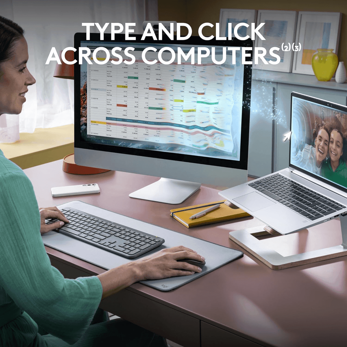 Logitech MK955 Signature Slim Wireless Keyboard and Mouse Combo image 3