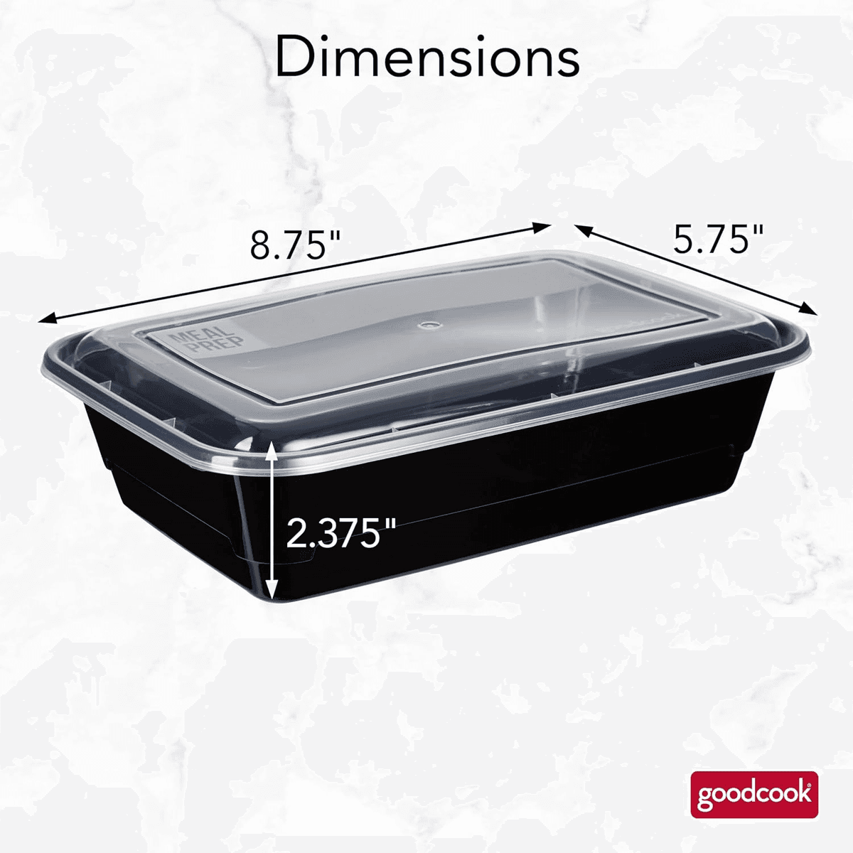 GoodCook Single-Compartment Meal Prep Containers 10-Pack $9.88 image 2