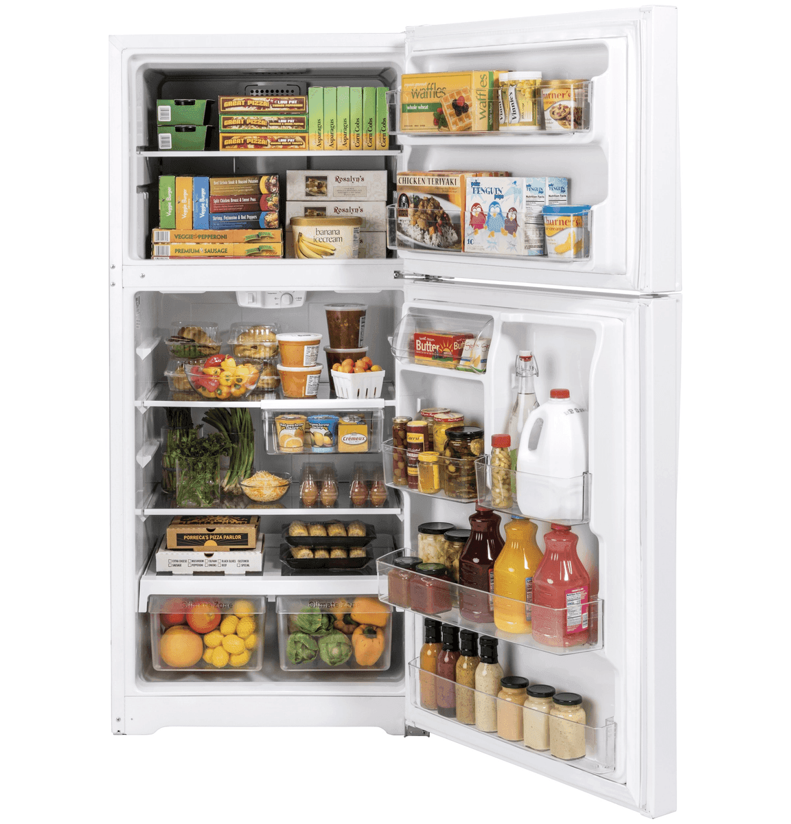 GE 21.9-cu ft Garage-Ready Top-Freezer Refrigerator for $799 image 2