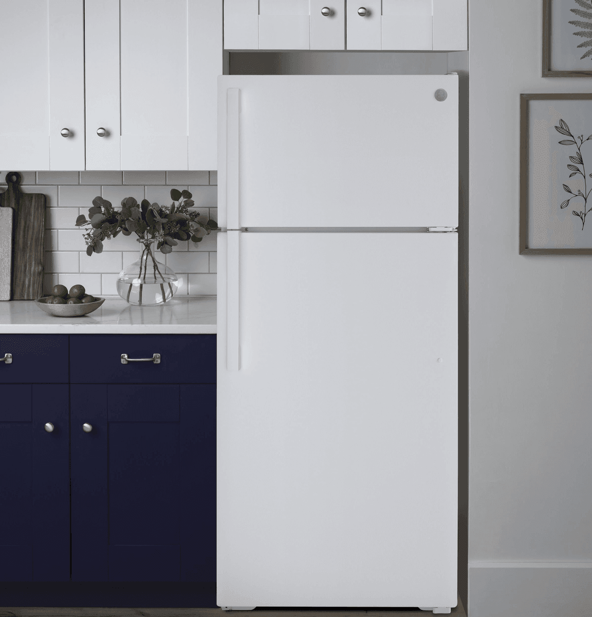 GE 21.9-cu ft Garage-Ready Top-Freezer Refrigerator for $799 image 4