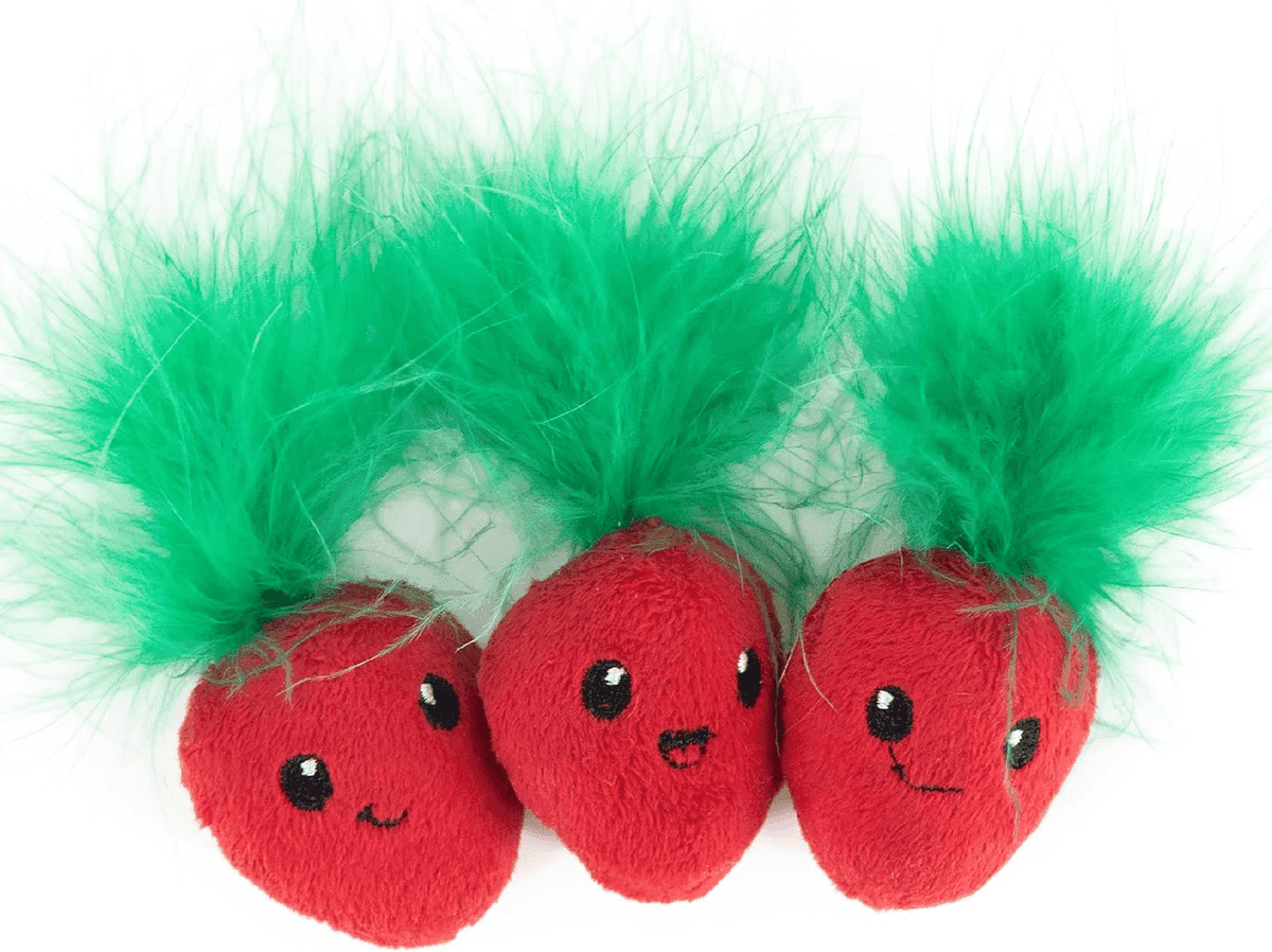 Catstages Strawbabies Dental Cat Chew Toys 3-Pack $3