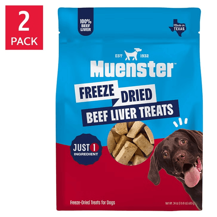 Muenster Freeze-Dried Beef Liver Dog Treats 48 oz $35.99