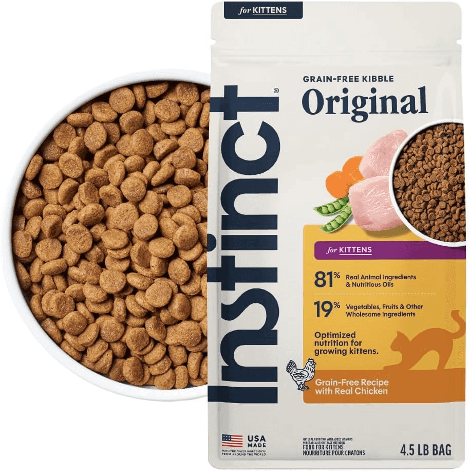 Instinct Original Kitten Dry Food 4.5 lb $23.99 + $6 Coupon
