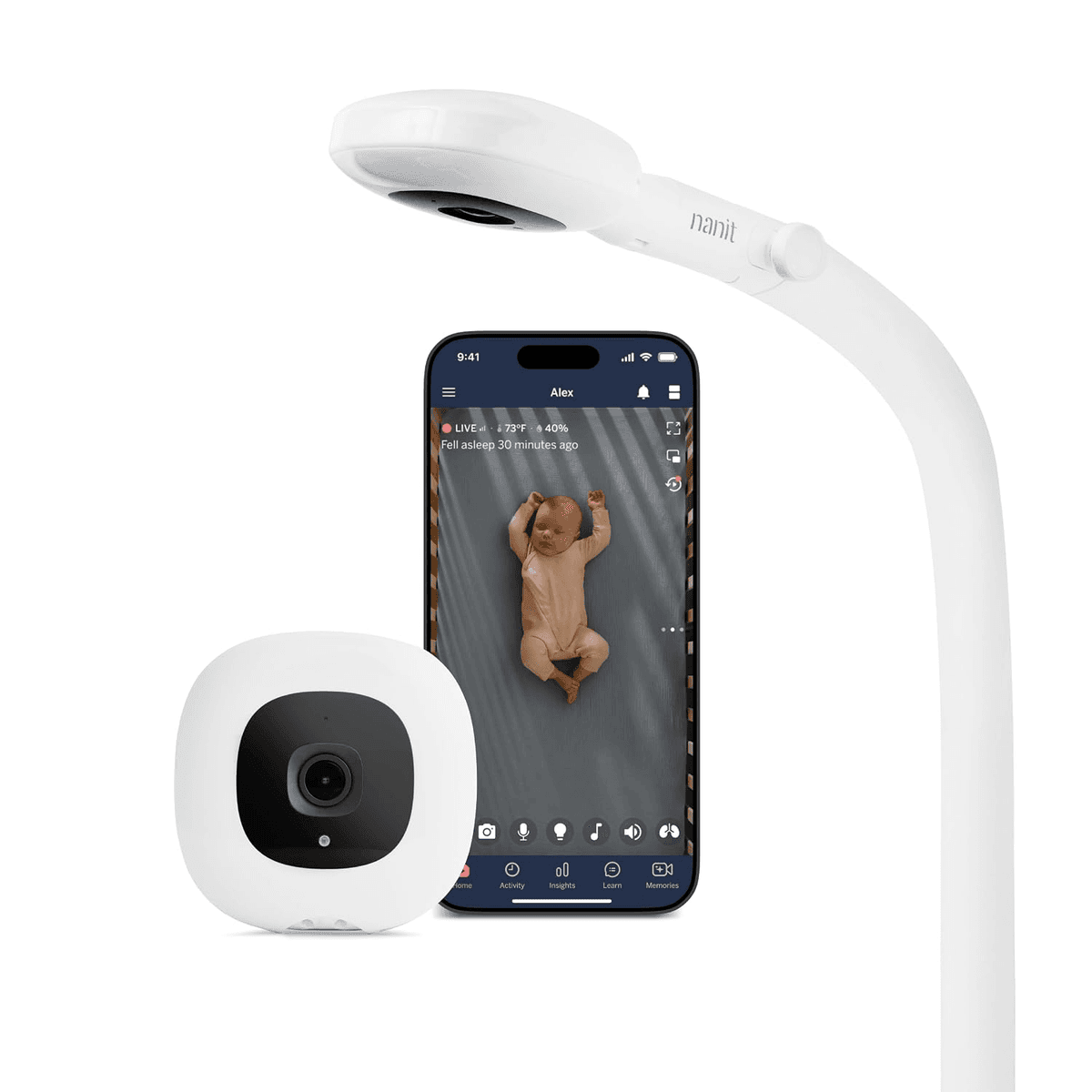 Nanit Smart Baby Video Monitor with Floor Stand