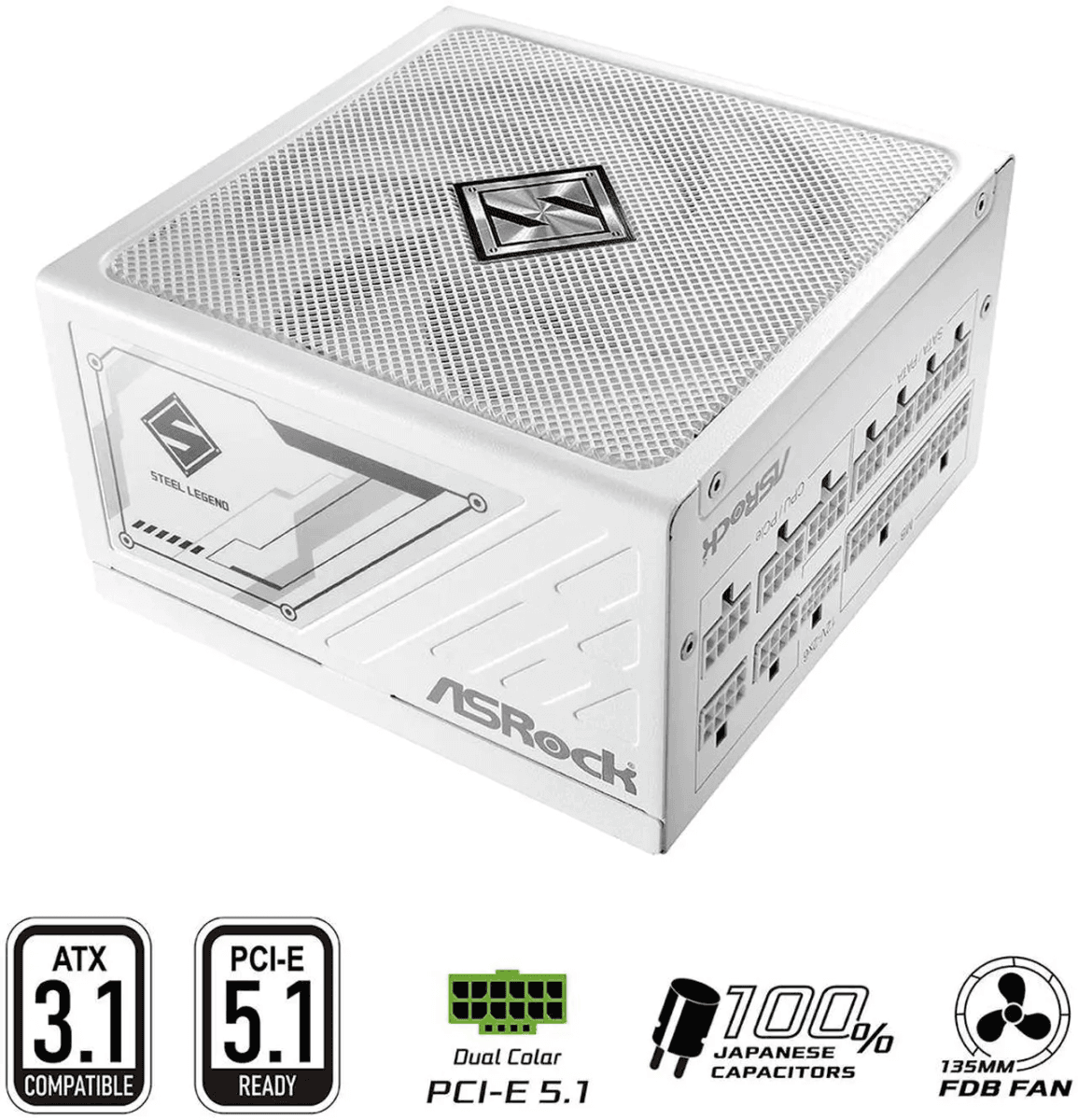 ASRock Steel Legend SL-1000GW 1000W Fully Modular Power Supply