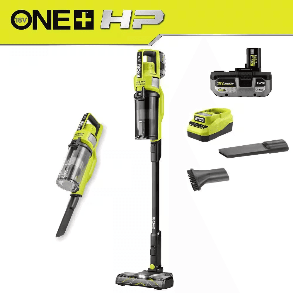 RYOBI ONE+ HP 18V Cordless Pet Stick Vacuum Kit
