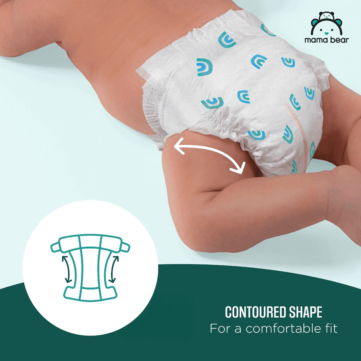 Mama Bear Gentle Touch Baby Diapers Size 4 - 148 Count image 4