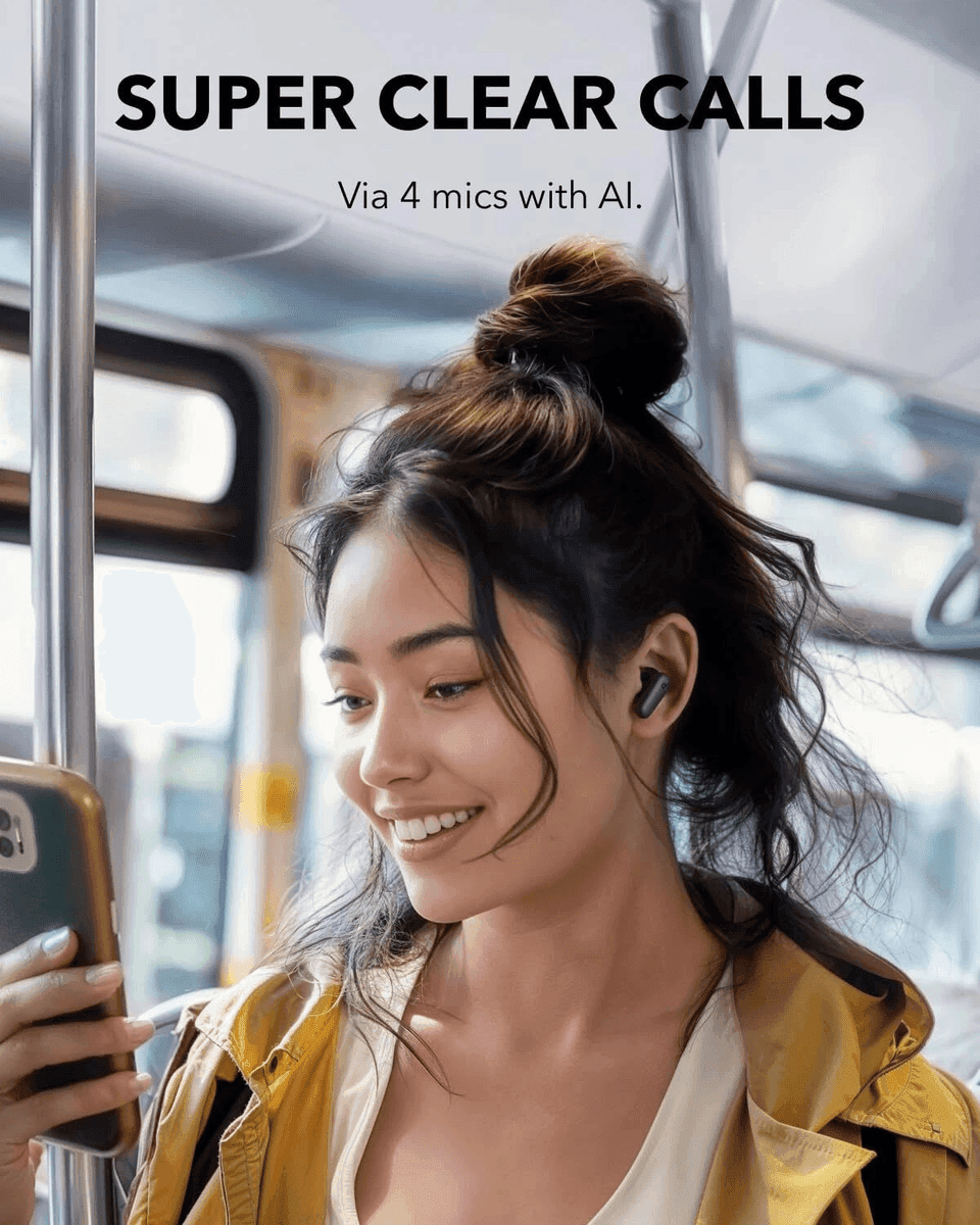 Certified Refurbished Soundcore P30i ANC Wireless Earbuds - Black image 2