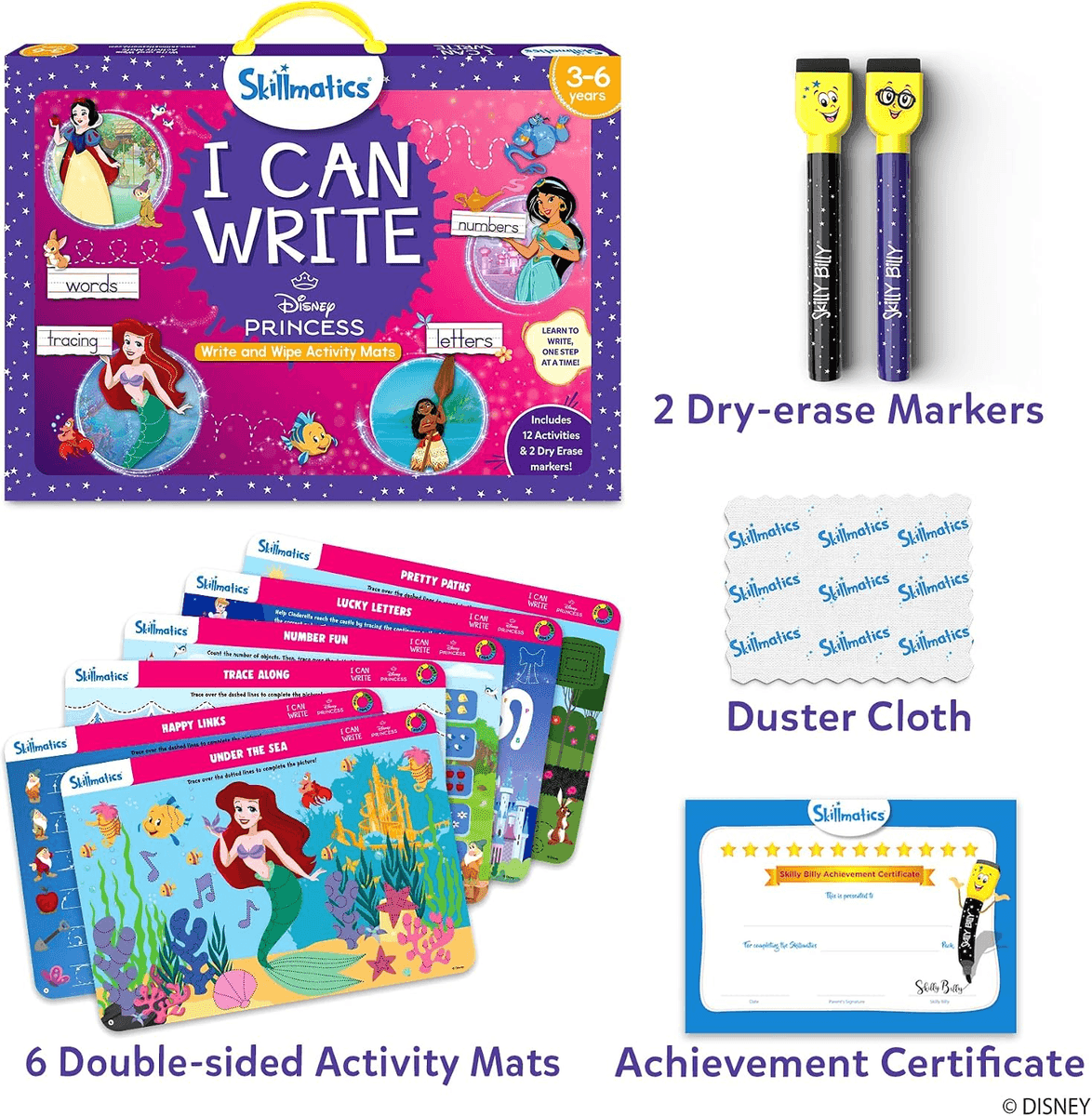 Skillmatics I Can Write Disney Princess Activity Mats image 2