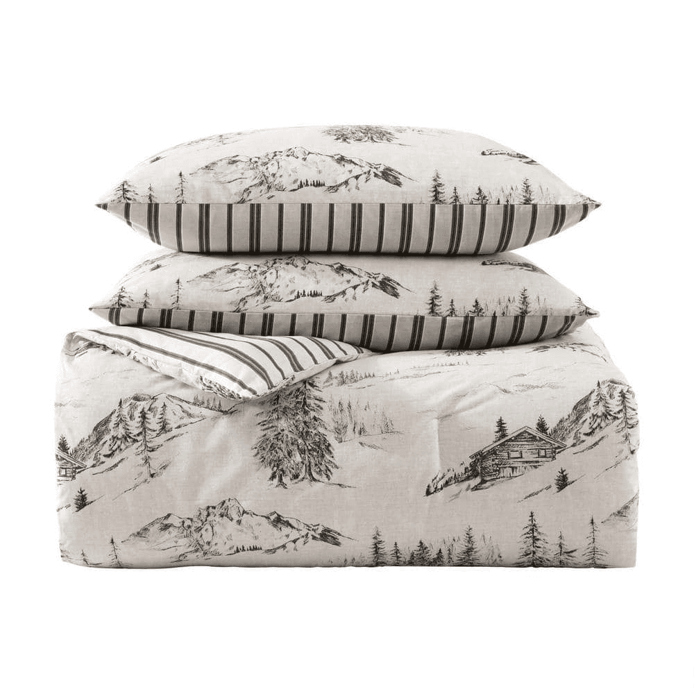 Eddie Bauer Rocky Mountain Cabin 3-Piece King Duvet Cover Set image 3