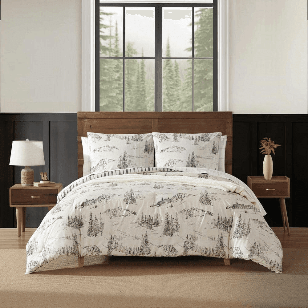 Eddie Bauer Rocky Mountain Cabin 3-Piece King Duvet Cover Set