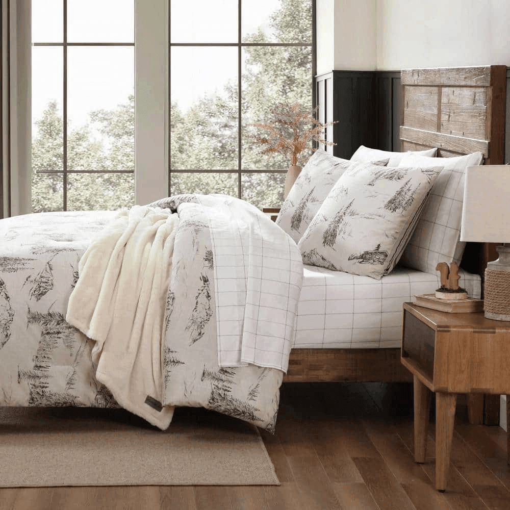 Eddie Bauer Rocky Mountain Cabin 3-Piece King Duvet Cover Set image 2