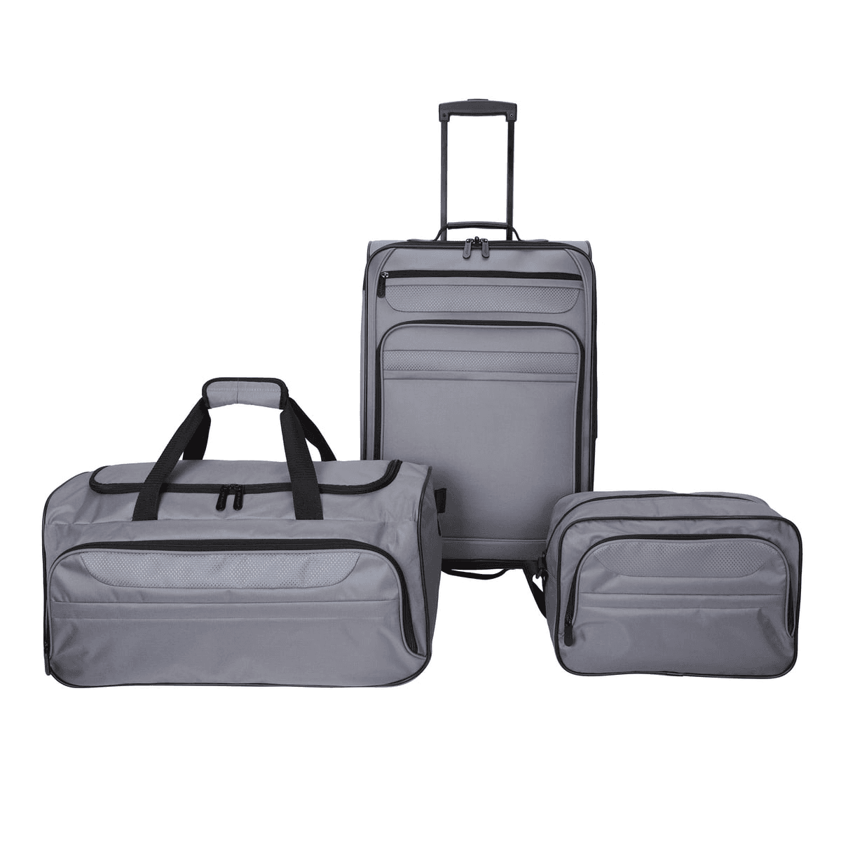 Protege 3-Piece Softside Luggage Travel Set - Soothing Gray