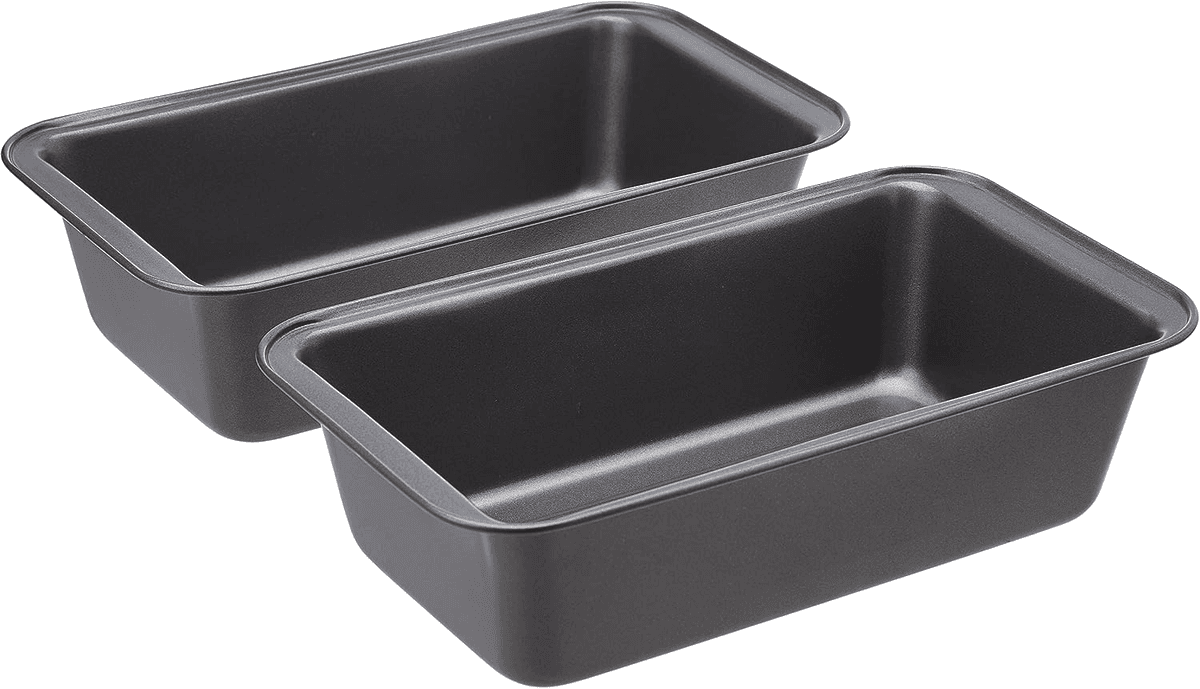 Amazon Basics Nonstick Bread Loaf Pans, 9.5 x 5 Inch, Set of 2