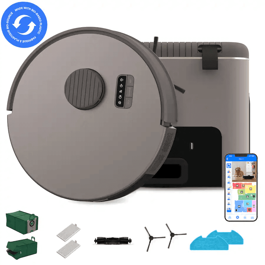 bObsweep Bio Self-Empty Robot Vacuum and Mop - Riverstone